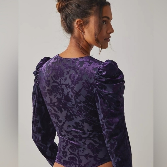 Free People Magic Hour Bodysuit in Deep Sea Combo•S - Picture 10 of 13